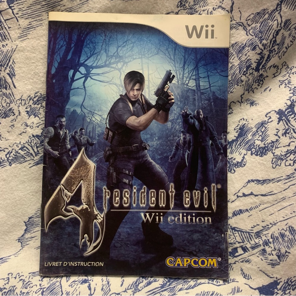 (Manual Only) Resident Evil 4 Nintendo Wii Authentic French